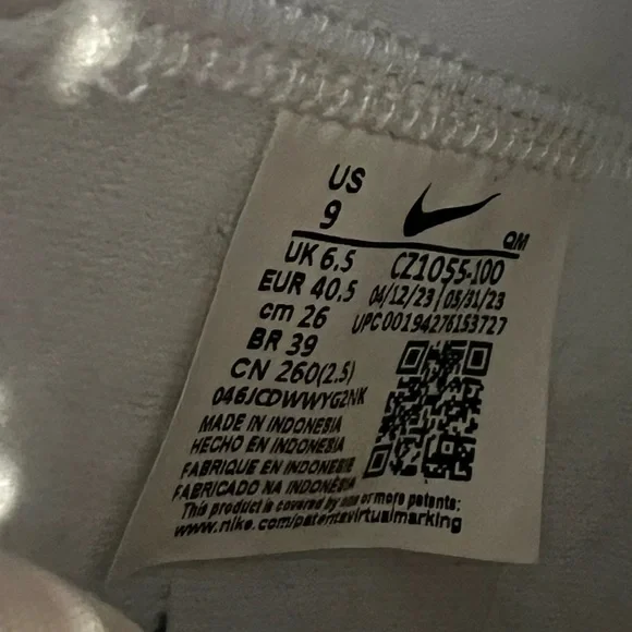 Nike Blazer Mid '77 Vintage black white high top leather shoe ~Women’s Size 9 - Picture 9 of 10